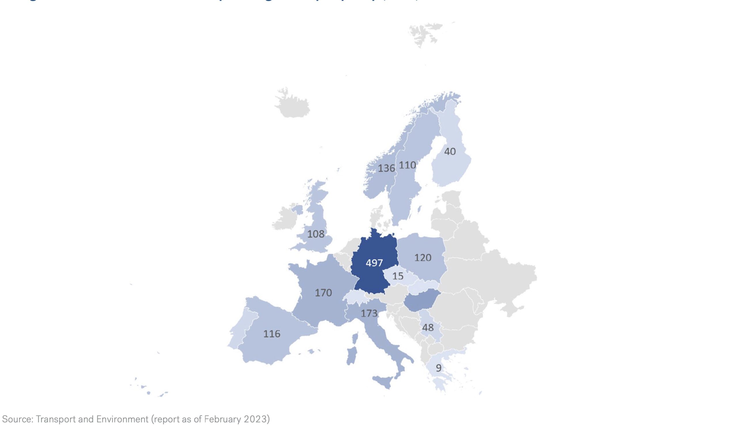 Gigafactory - A Regional View of the Planned European Gigafactory Capacity (GWh)