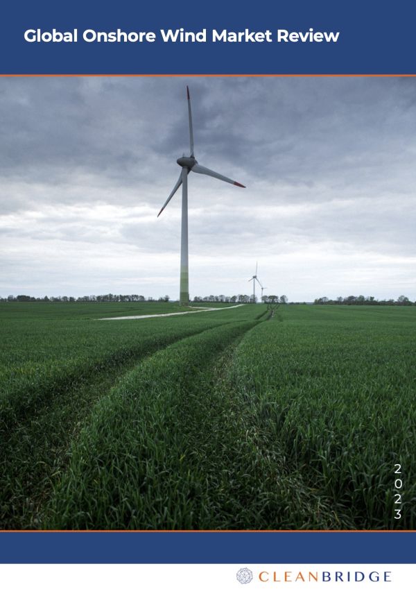 CleanBridge Global Onshore Wind Market Review 2023 (Cover)